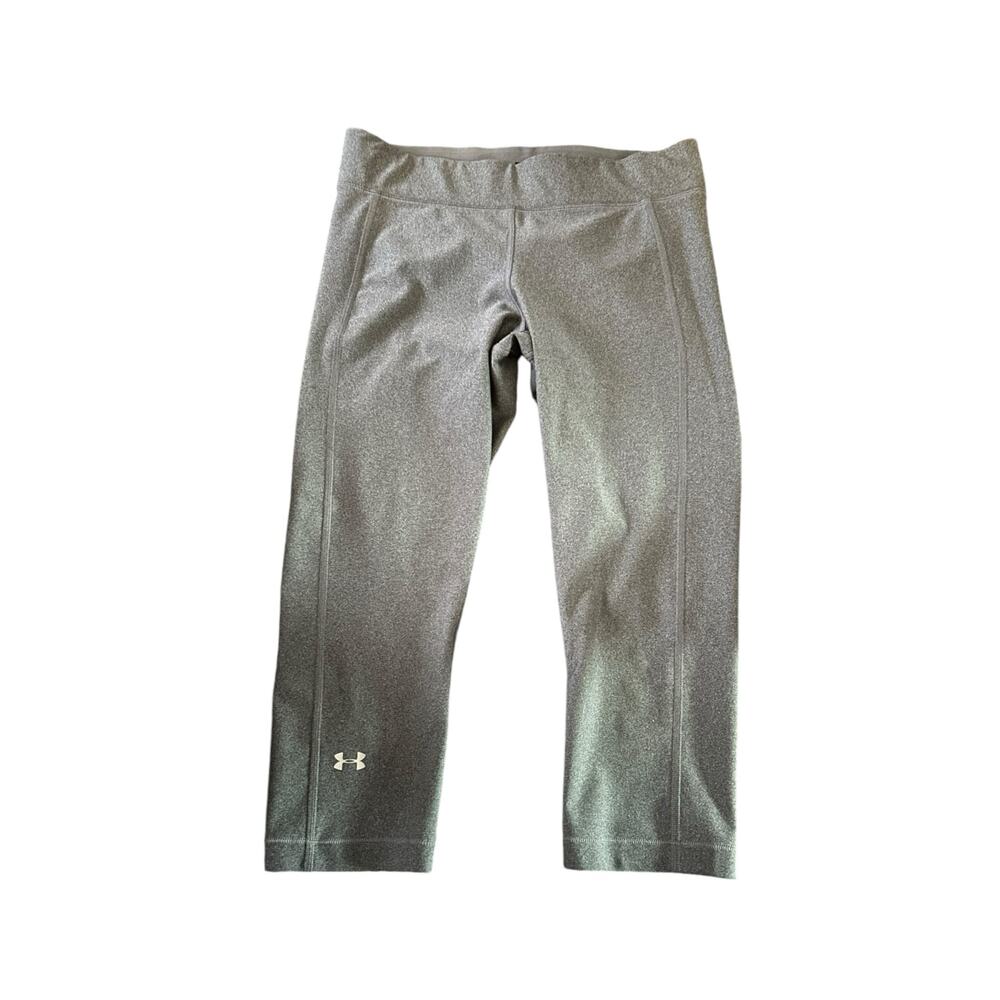 Under Armour Women's HeatGear Compression Capri Leggings in Gray Size L